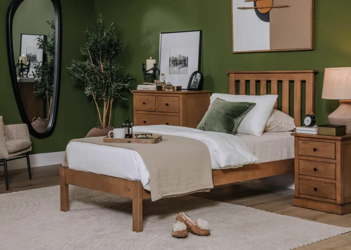 2 New Oak Single Beds with Respa Mattresses. for sale in Co. Louth for