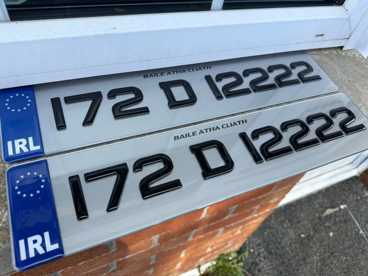 Gel jap German number Plates delivered - Image 1