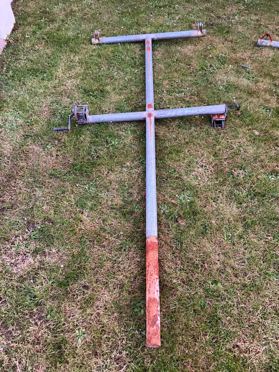 Steel tbar clothes line for sale in Co. Limerick for €100 on DoneDeal
