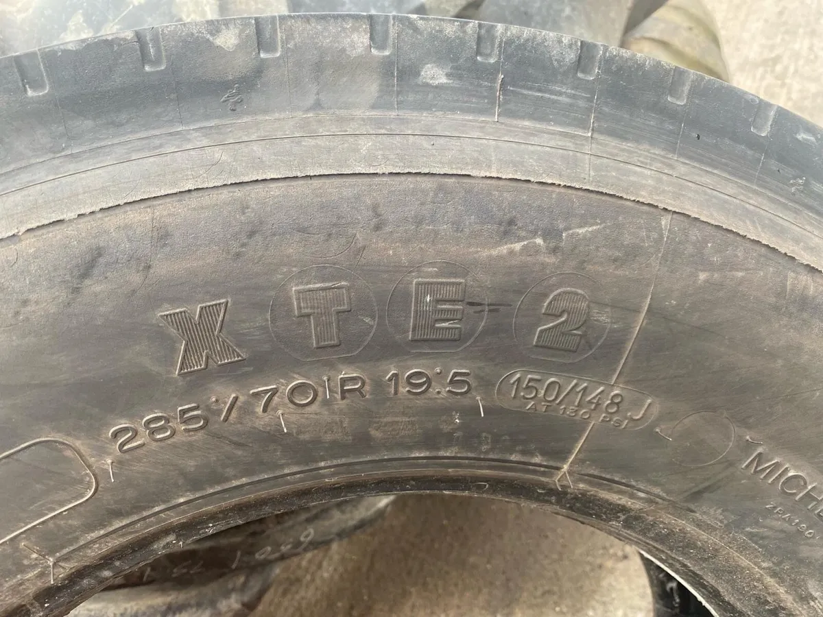 285/70 R 19.5 Michelin J Rated Truck Tyres - Image 4