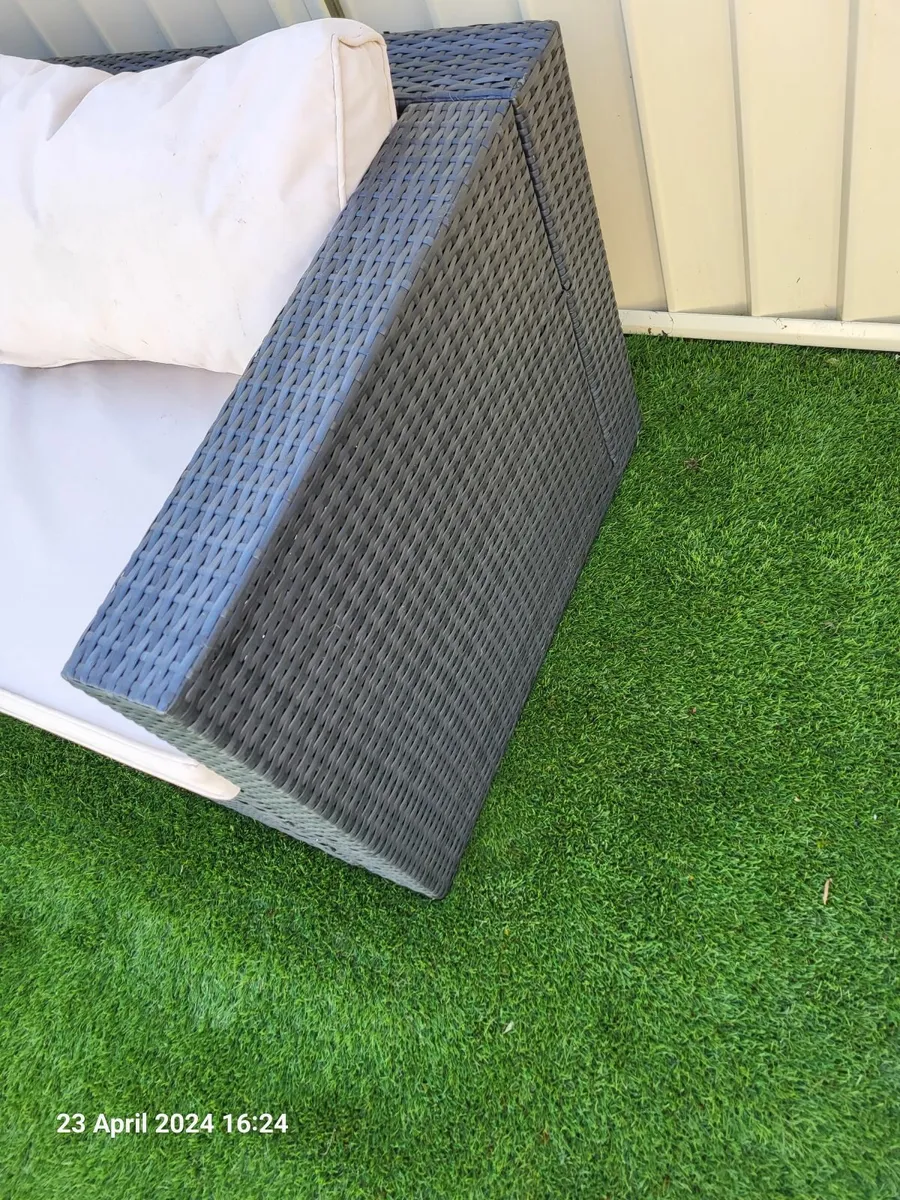 Black Corner L shaped Rattan sofa for sale in Co. Kildare for €320 on