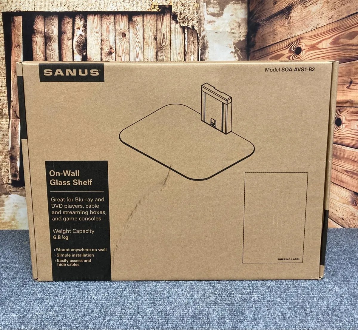 Sanus Onwall Glass shelf for sale in Co. Cork for €29 on DoneDeal