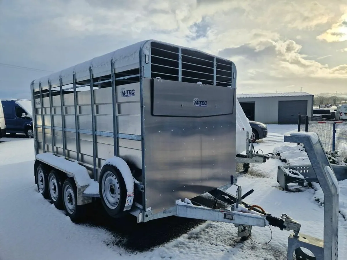 M-Tec 14ft x 6ft Livestock Trailer - Image 1