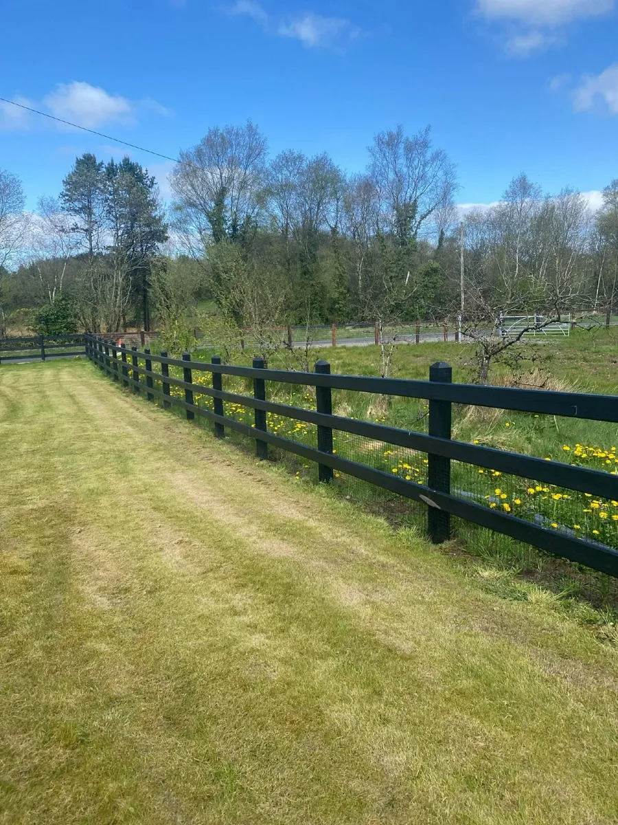 Domestic fencing. All types. Posts and rail - Image 1
