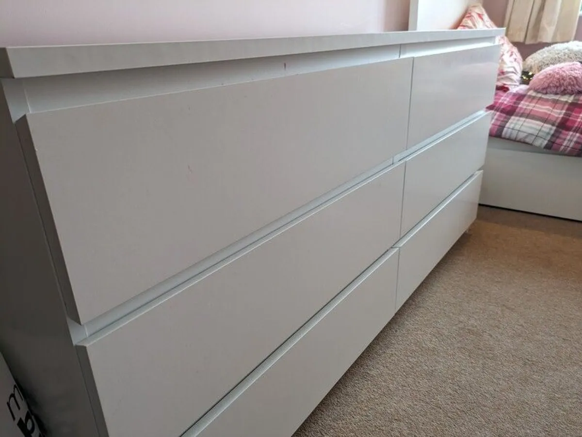 IKEA Extra length Chest of drawers x 6 Drawers for sale in Co. Dublin