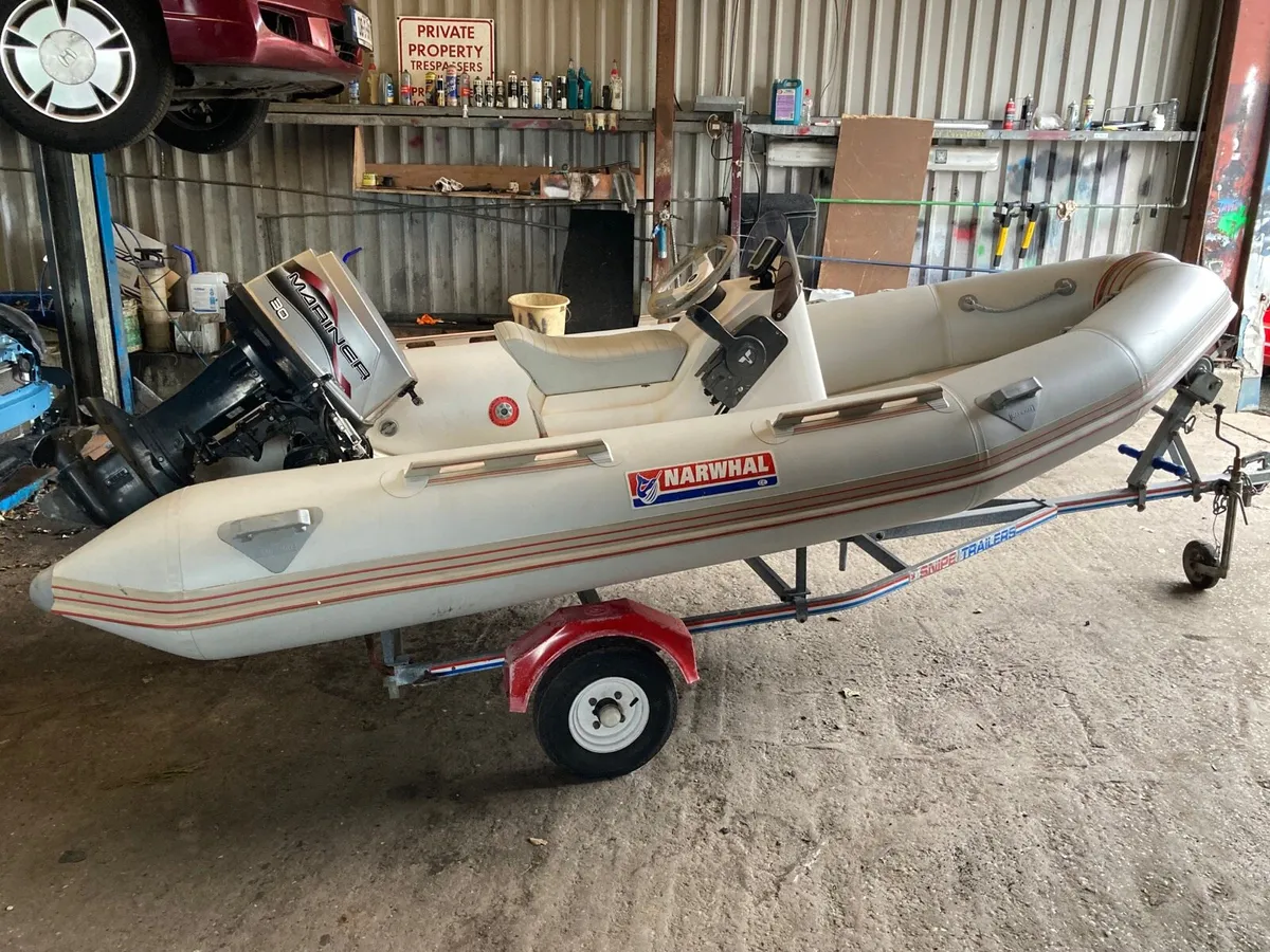 2007 Narwhal 4.0 metre rib with engine and trailer