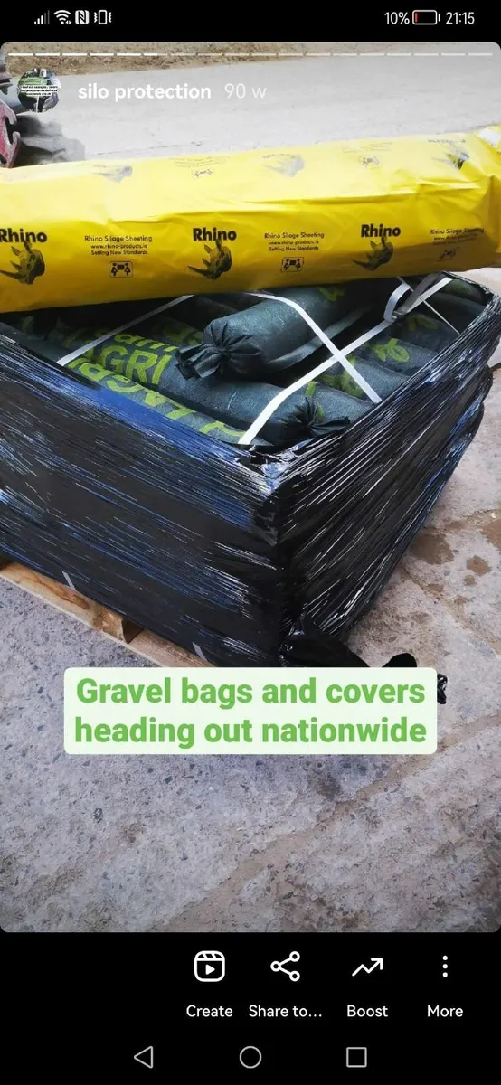 Pre -filled Gravel Bags, Covers, Bale wrap and Net - Image 1