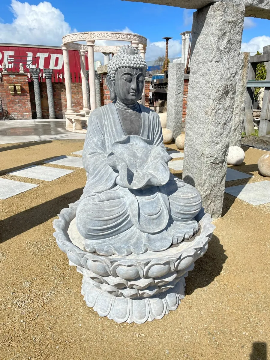 Buddha fountain black Marble - Image 1