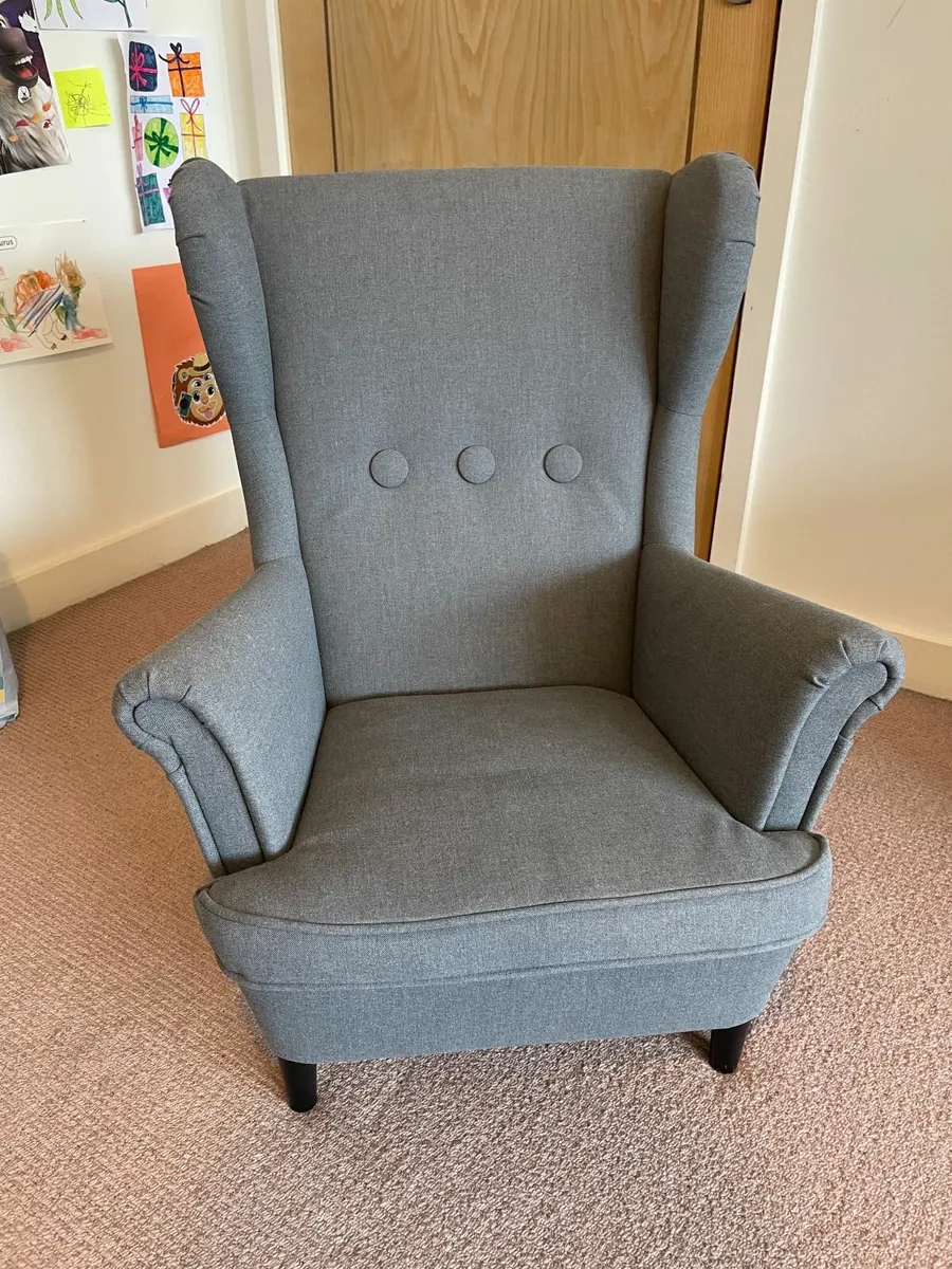 Kids Armchair IKEA Strandmon Grey for sale in Co. Dublin for €100