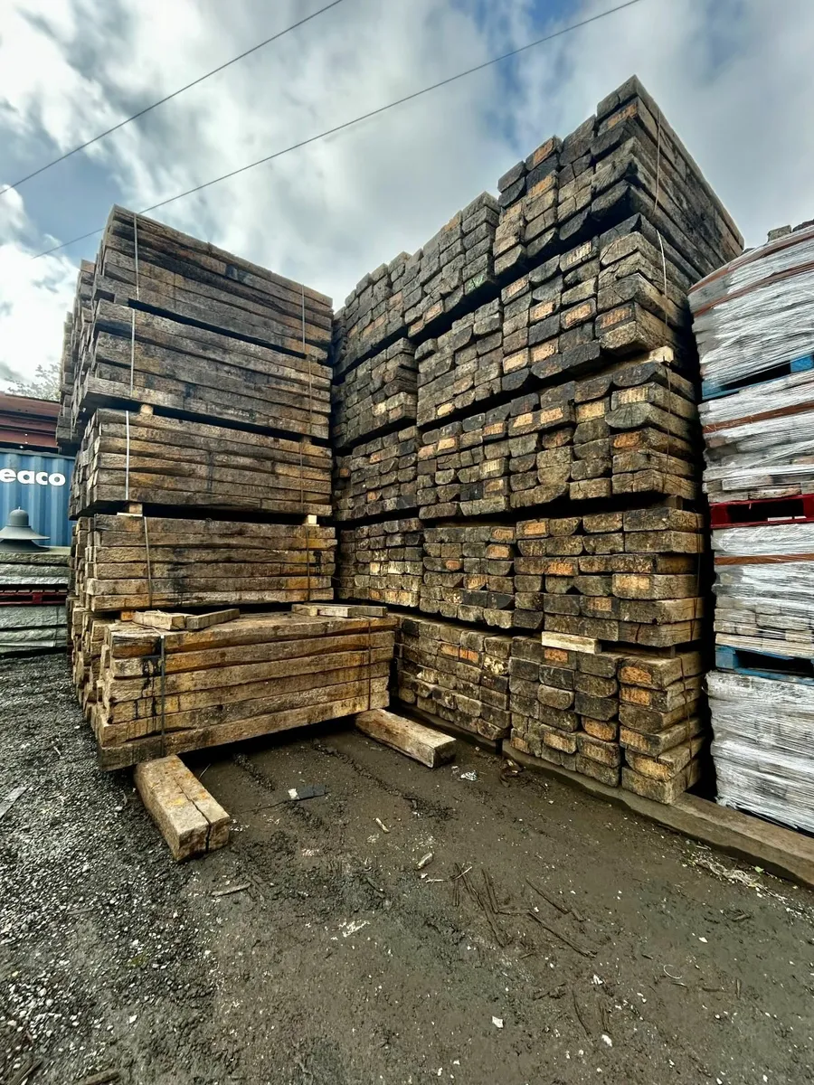 Reclaimed Oak Railway Sleepers - Image 2