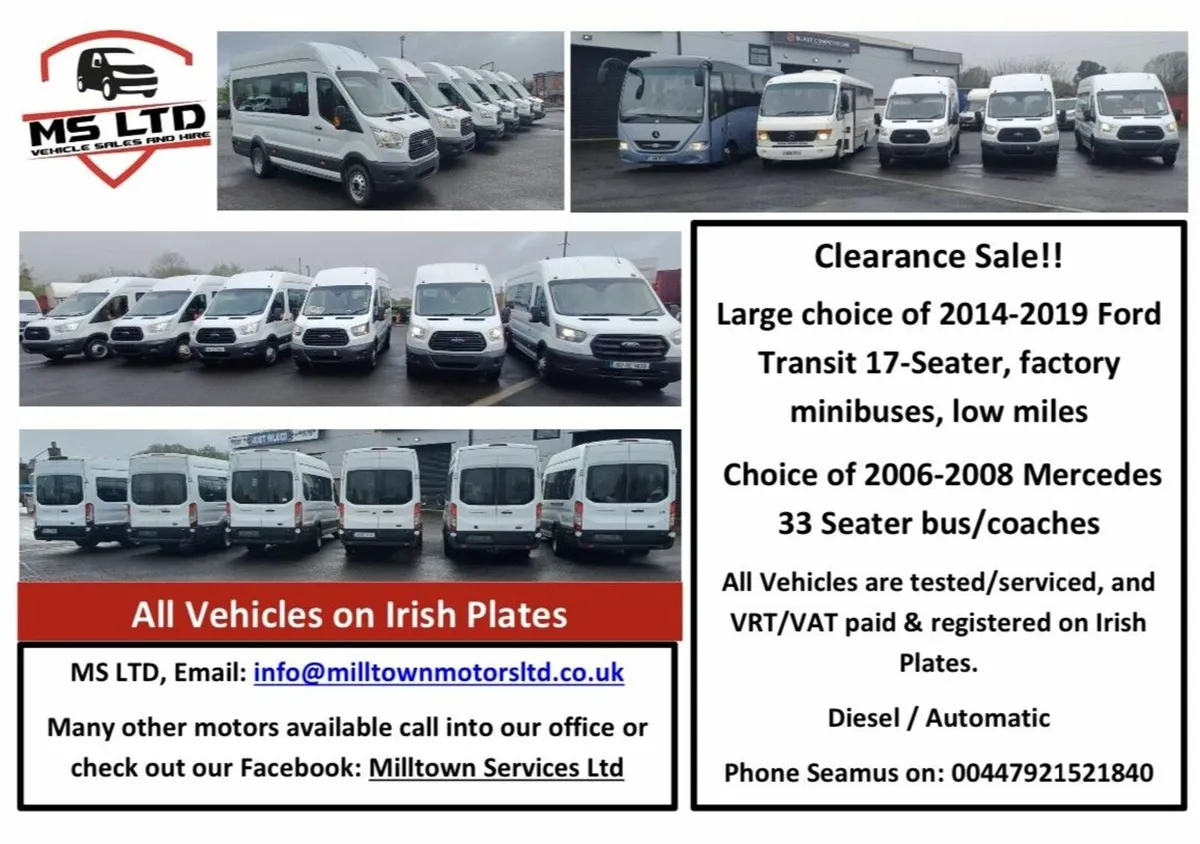 Ford Transit Minibuses 2014-2019 - Image 2