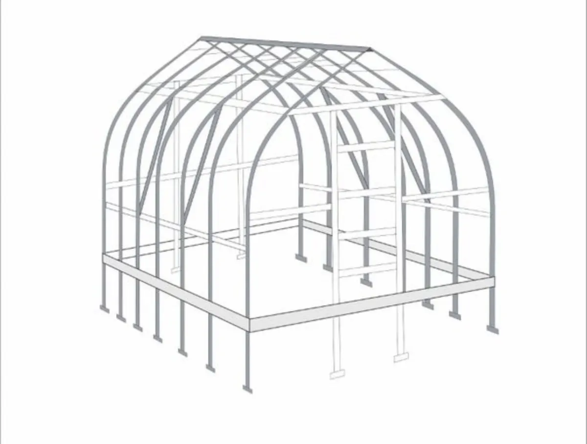 Raindrop shape Polycarbonate  greenhouse - Image 3