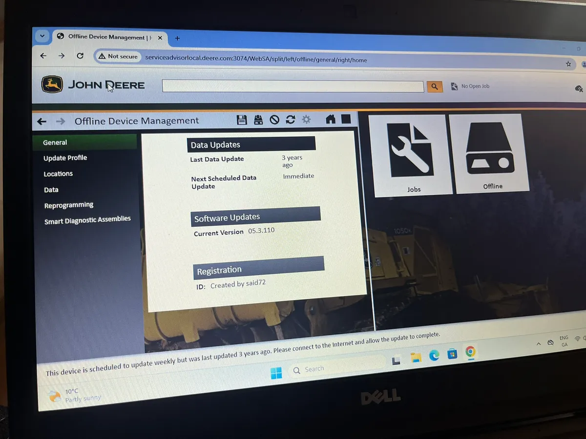 John Deere Service Advisor Diagnostic tool - Image 1