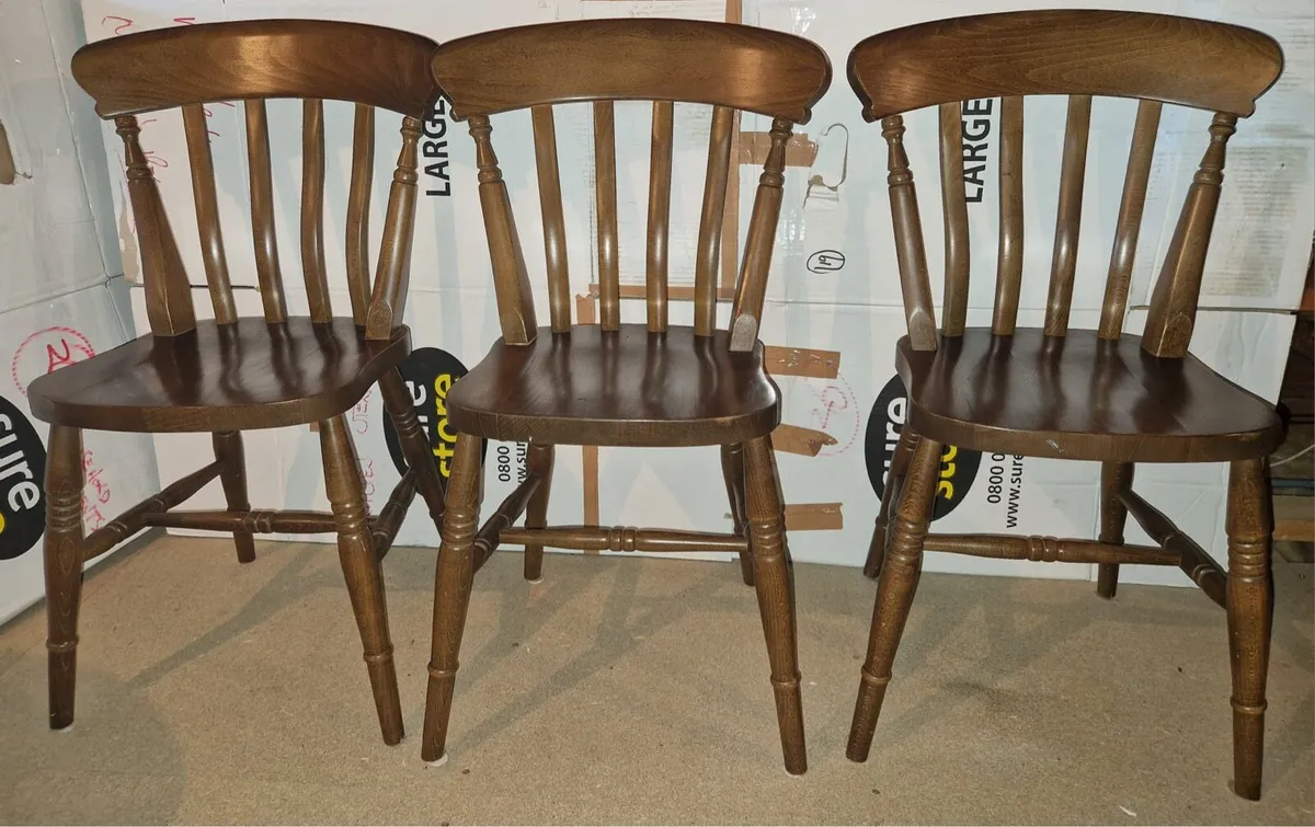 6 Farmhouse Kitchen Chairs for sale in Co. Donegal for €150 on DoneDeal