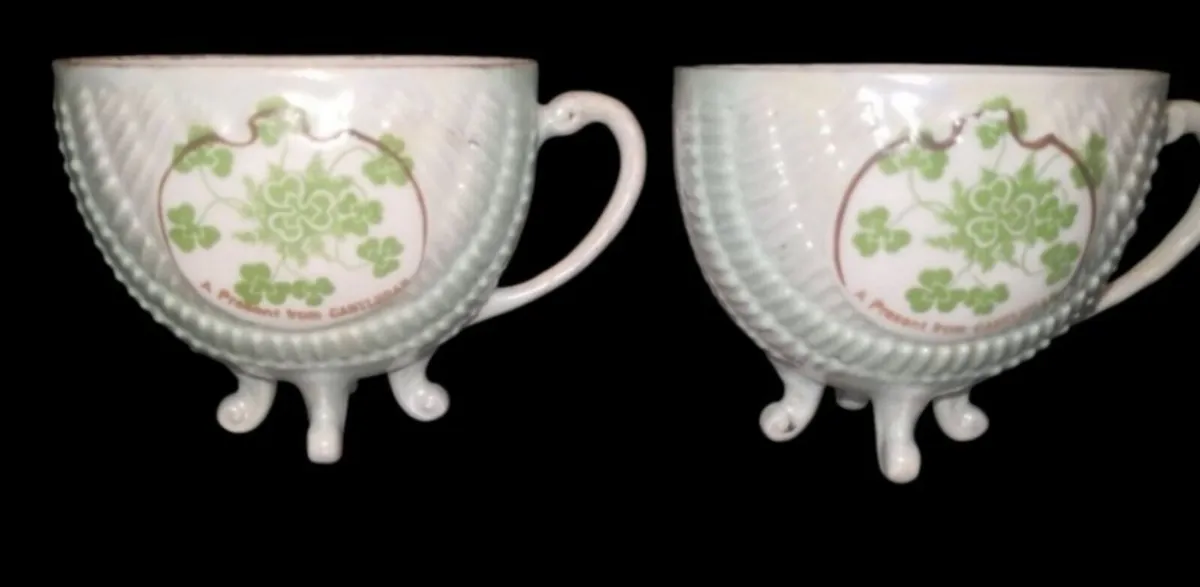 Pair rare Castlebar cups - Image 3