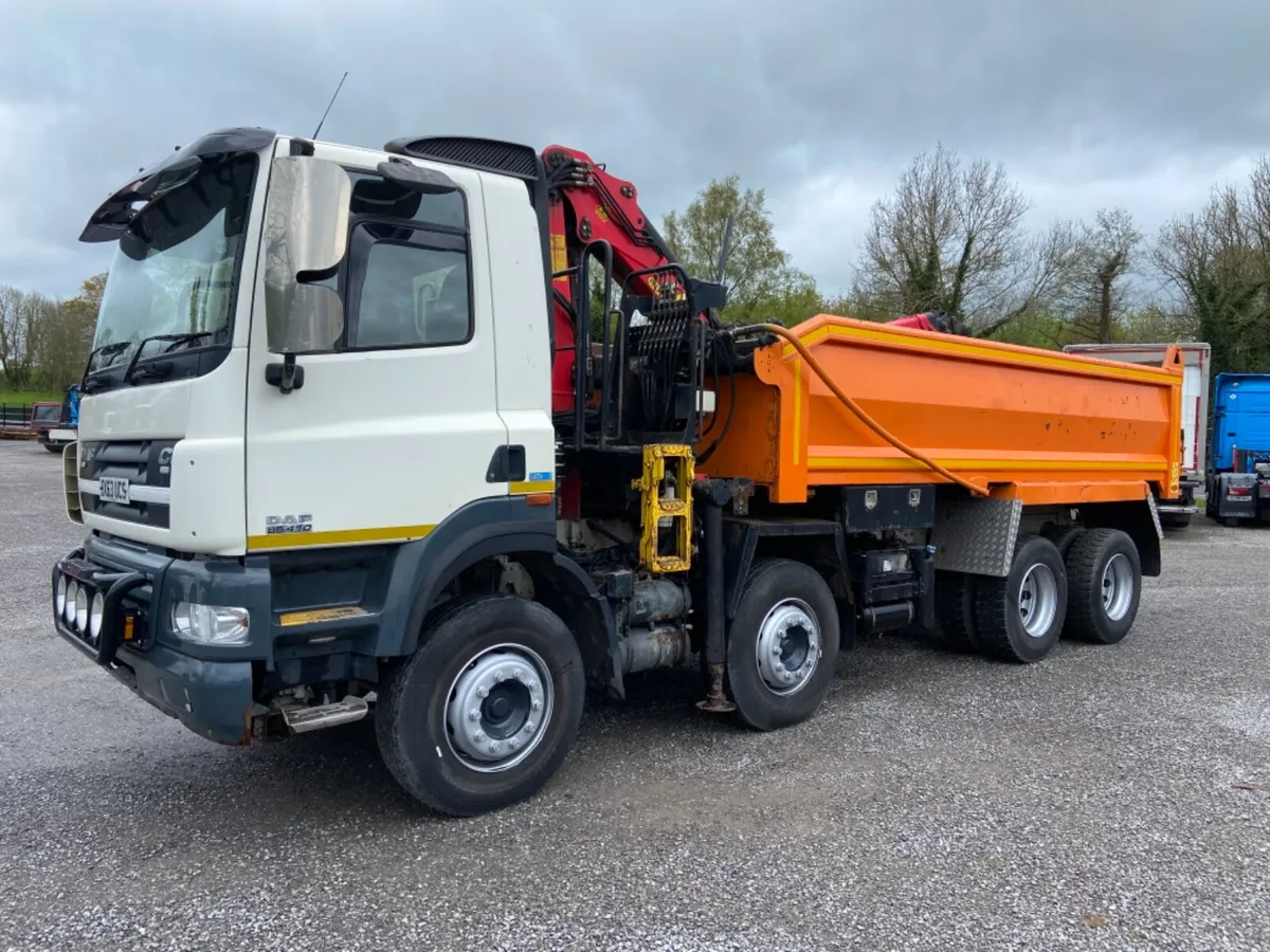 2013 DAF CF 85-410 8x4 Tipper Grab - Image 1