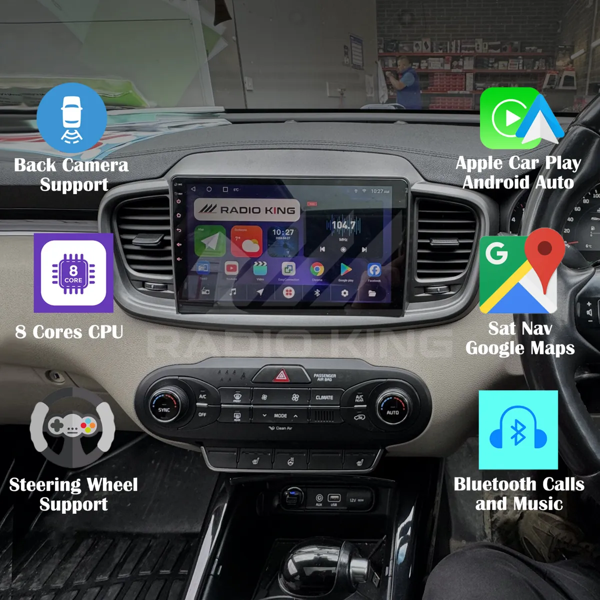 PREMIUM CARPLAY KIA SORENTO ANDROID AUTO CarPlay - Image 1