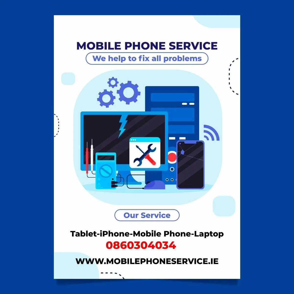 iPhone-Mobile Phone-Tablet-Laptop Repair Service