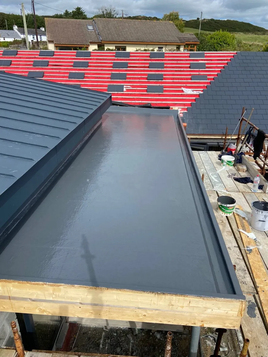 Fiberglass flat roofing - Image 1