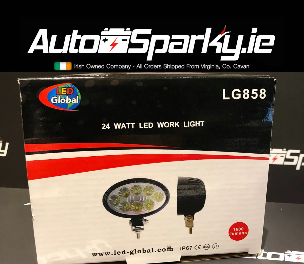 24Watt 1600Lumen Oval LED Work Light €20 Incl Vat - Image 1