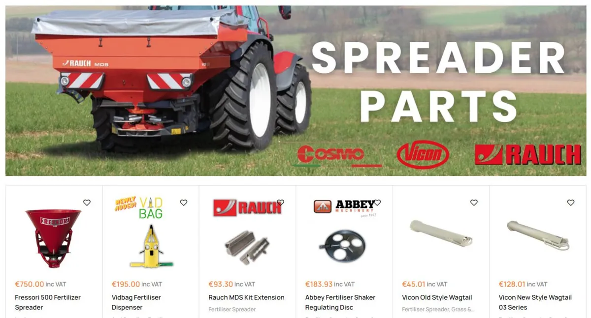 Fertiliser Spreader Parts-Next Day Delivery