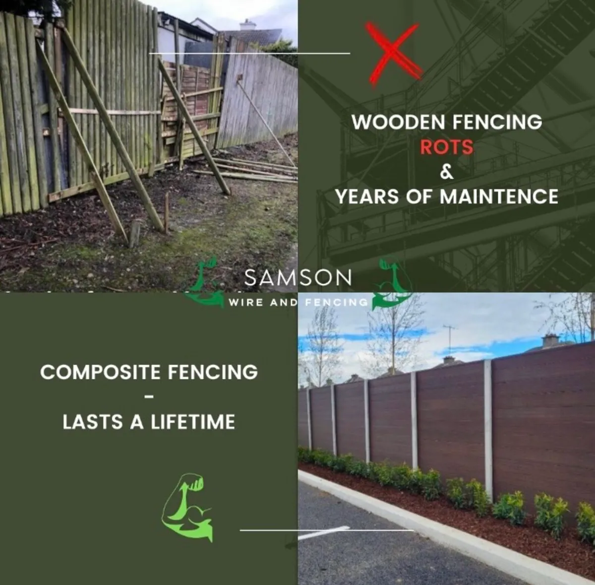 LOOK!!!!   Storm & Rain Proof Composite Fencing - Image 2