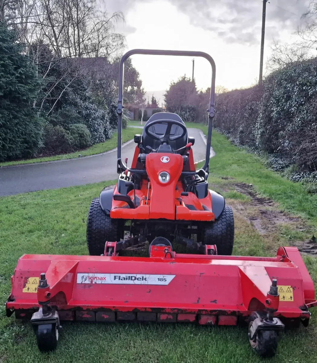 Kubota ride on mower lawnmower trimax 1.85 flail for sale in Co. Down