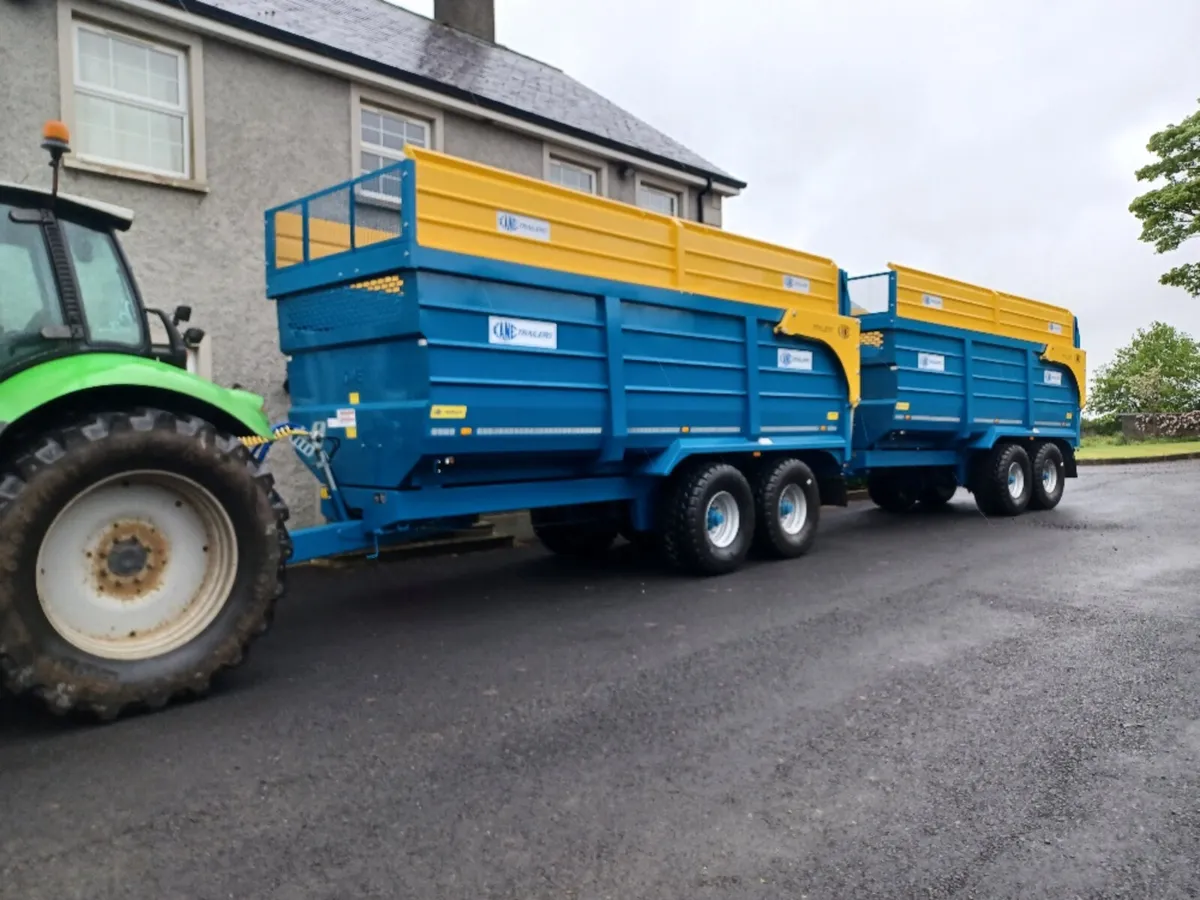 Kane 18ton/22ft halfpipe silage trailer - Image 1