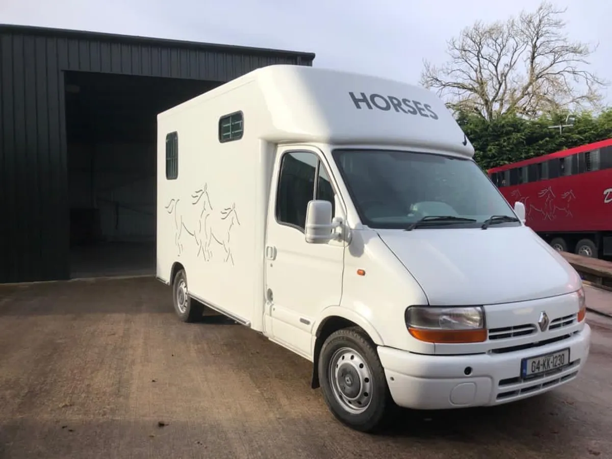 Man with 2 Horse Lorry - Image 1