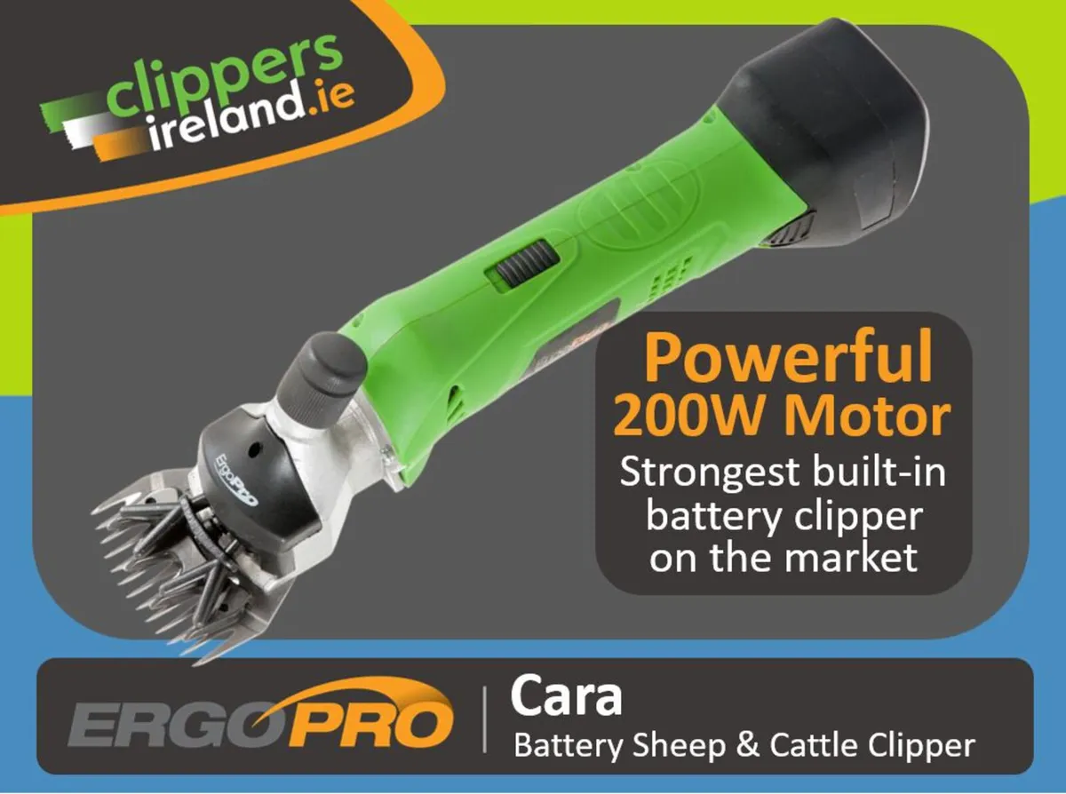 ErgoPro Cara (Battery) Sheep & Cattle Clipper - Image 1