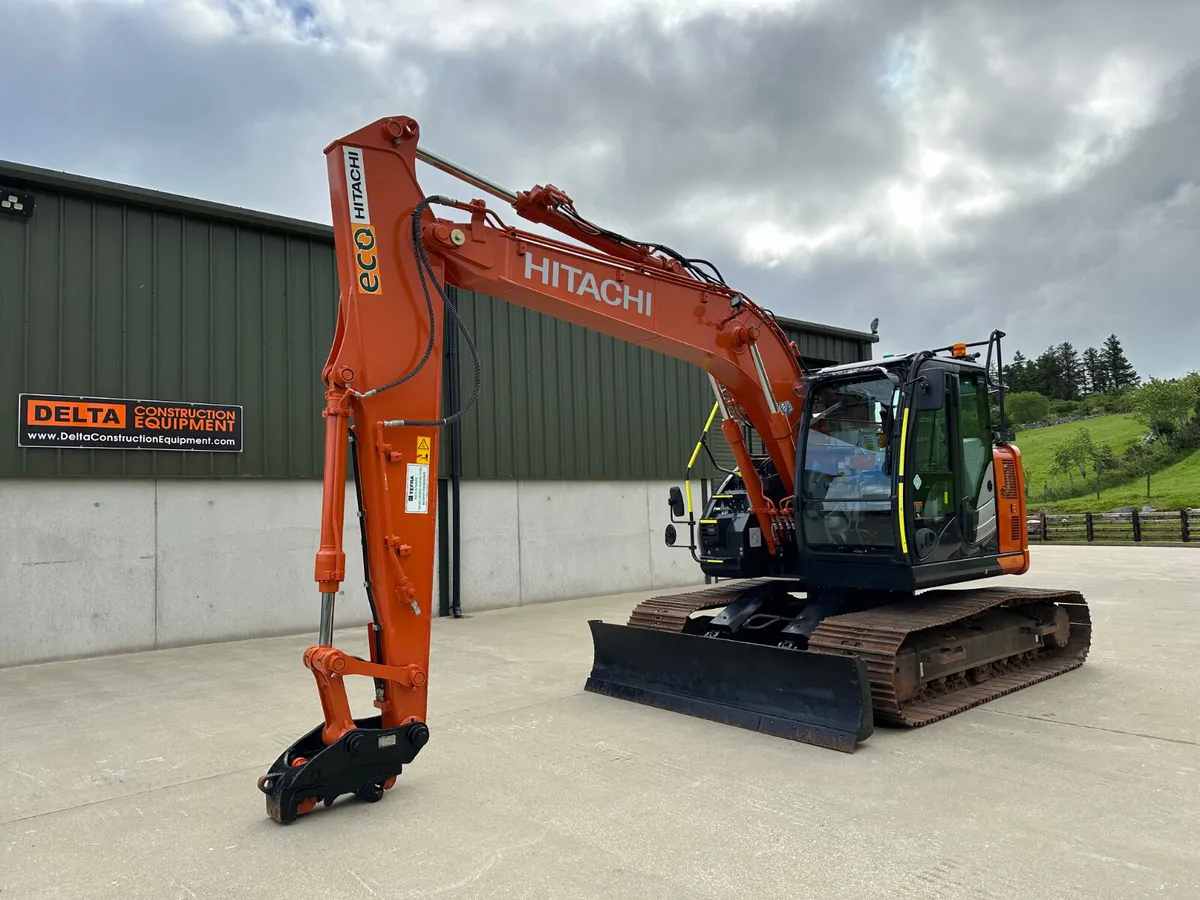 2021 Hitachi ZX135 US-6 With Blade **2840hrs** - Image 1