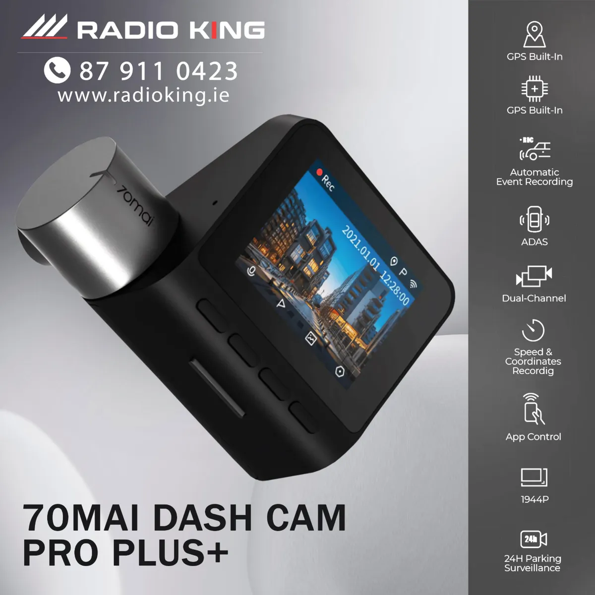 PREMIUM CAR DUAL DASH CAM WITH OPTIONAL INSTALL - Image 1