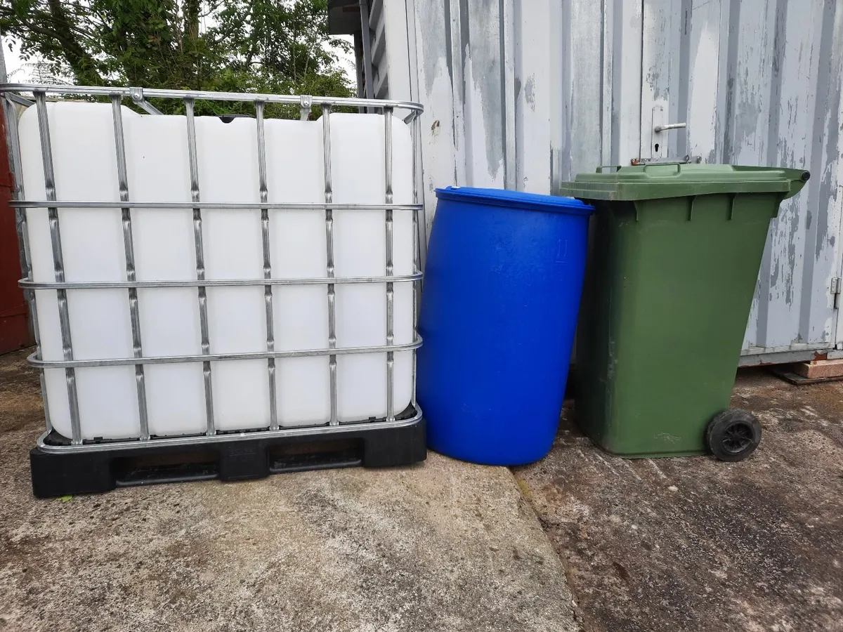 Ibc water tanks barrels and wheelie bins. for sale in Co. Cork for €5