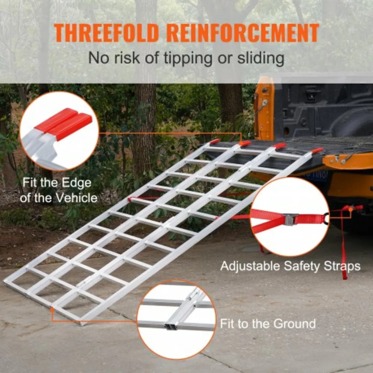 Aluminum Ramps, 1500 lbs, TriFold Ramp with Load for sale in Co