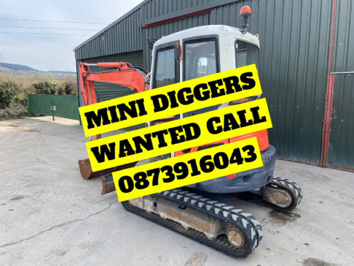 Mini diggers required