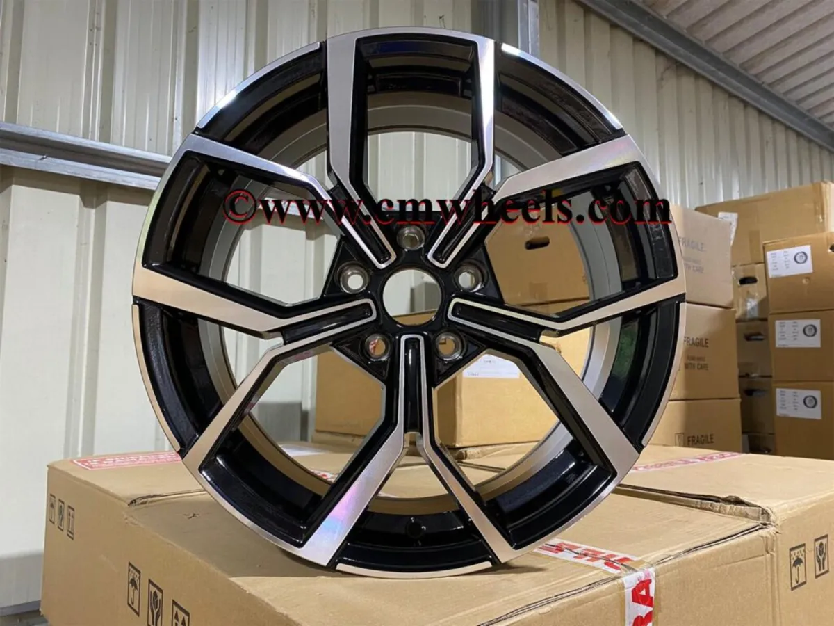 17" Inch Faro Style Alloys VW Golf Leon A3 5X112 - Image 3