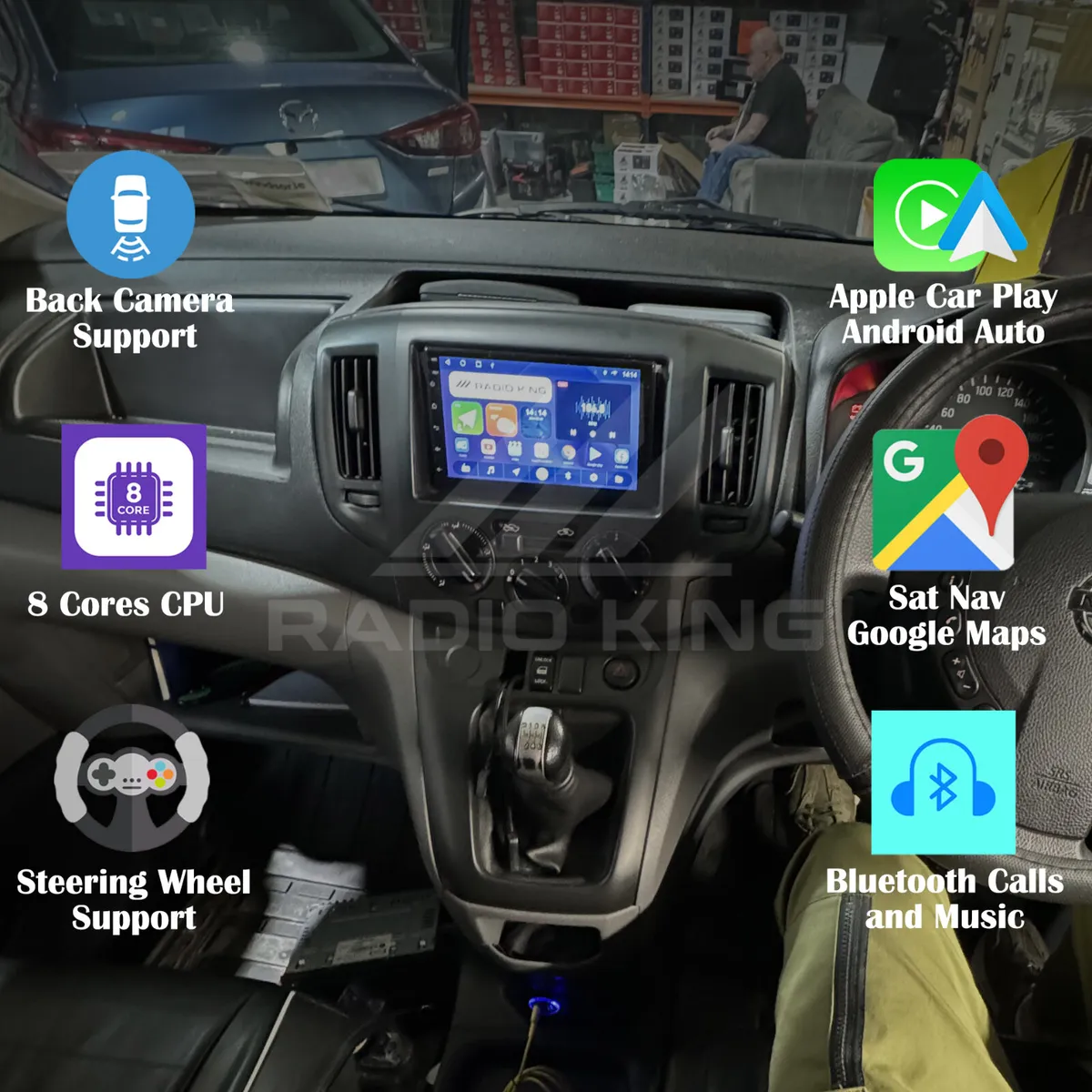 PREMIUM CARPLAY NISSAN NV200 ANDROID AUTO RADIO - Image 1