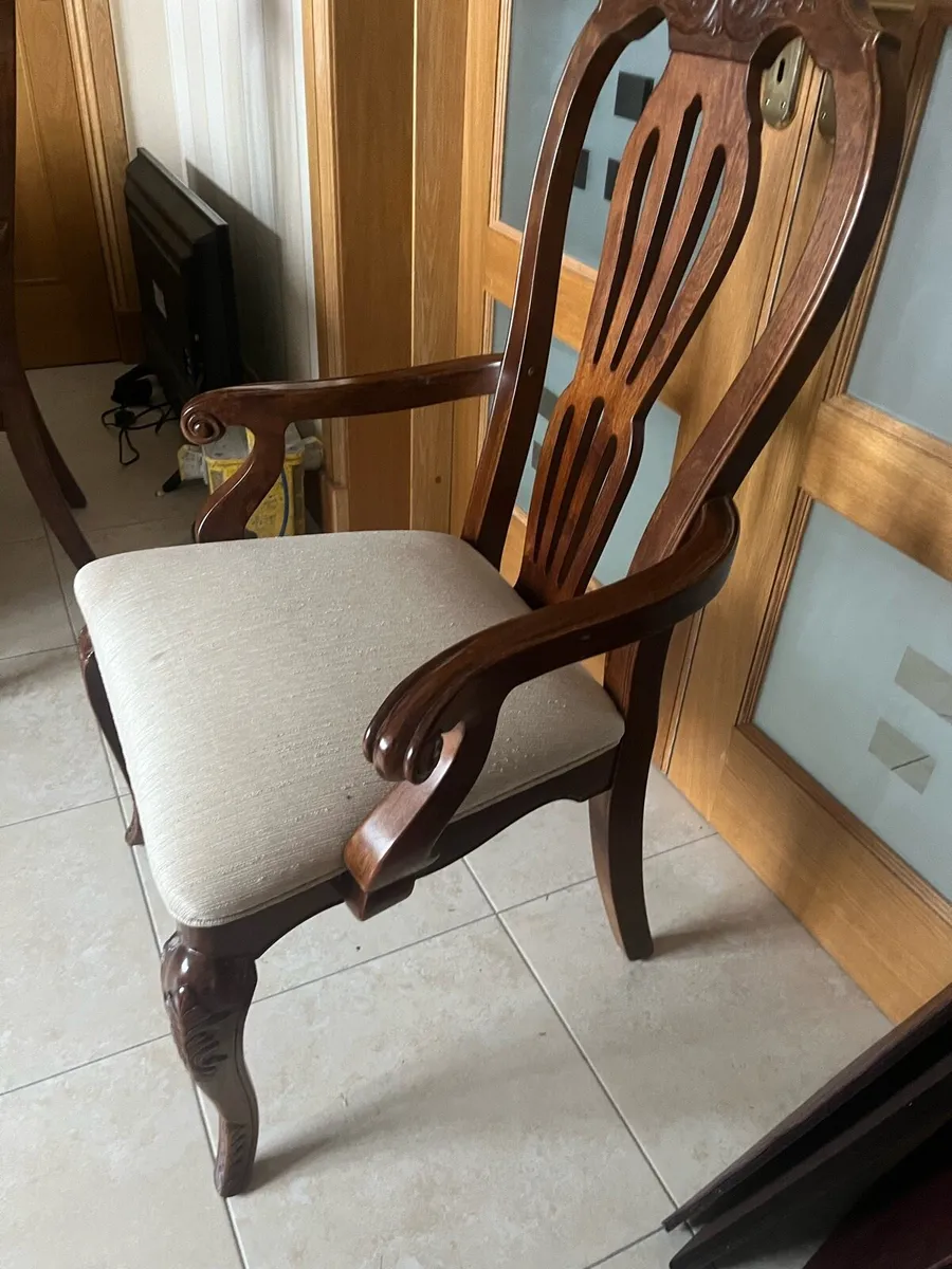 Dining room table and chairs and side unit - Image 3