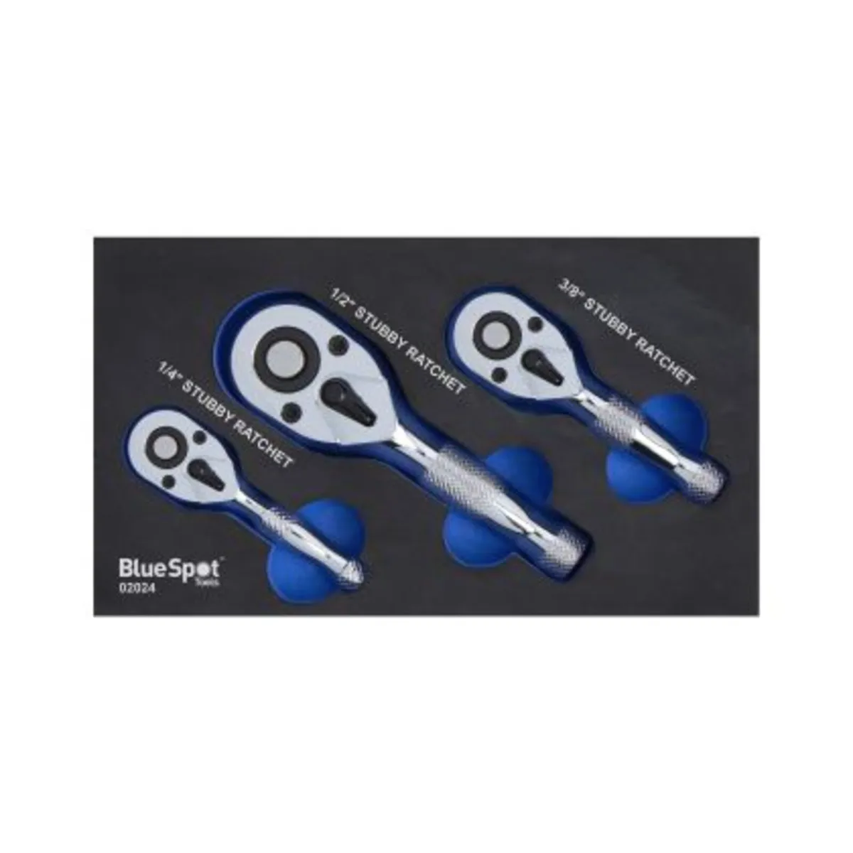 Blue Spot Tools Stubby Ratchet Set 3PCE - Image 2