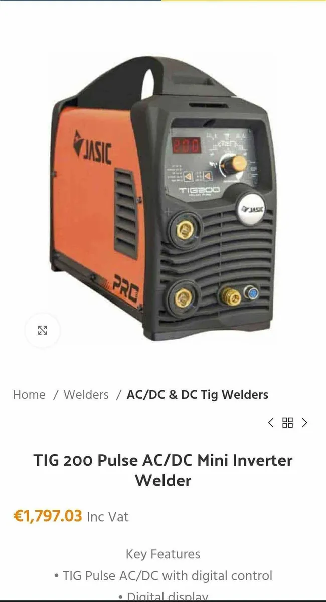Jasic Tig 200 AC/DC - Image 1