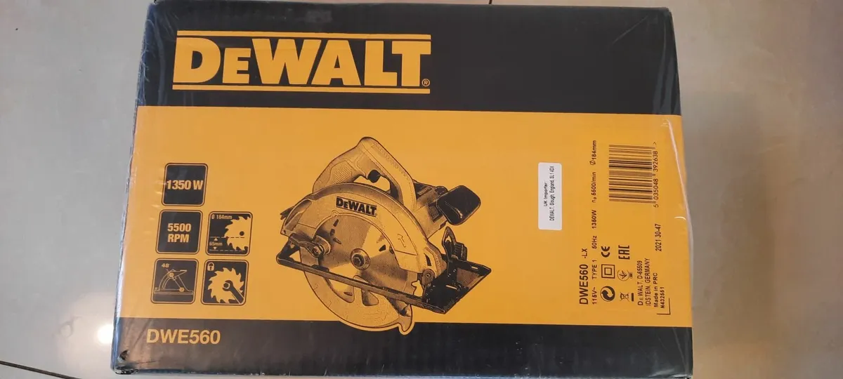 Dewalt DWE560-LX 184mm Circular Saw 110v for sale in Co. Clare for €160 ...