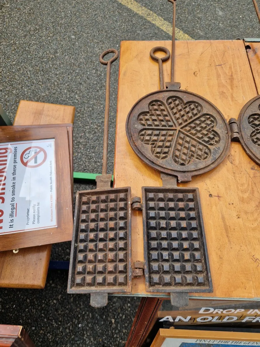Vintage French Cast Iron Waffle Makers for sale in Co. Wicklow for €70