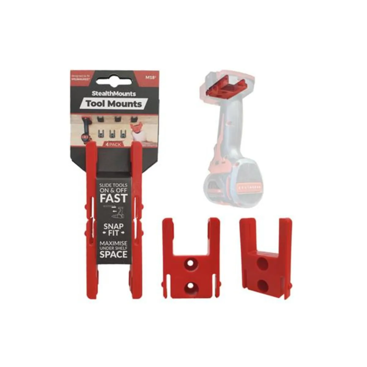 Stealth Mounts Milwaukee M18 Power Tool Mounts - Image 1