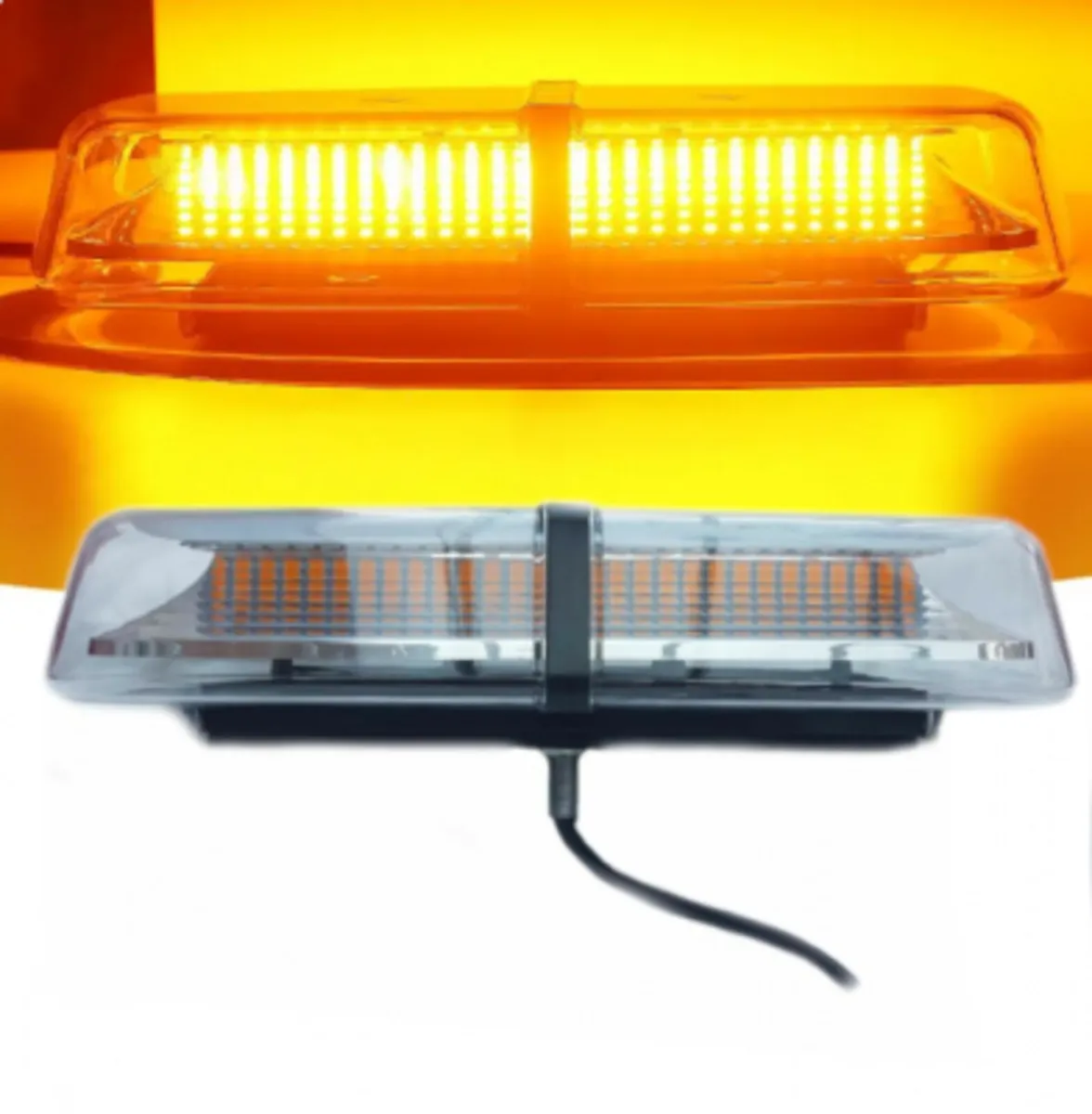 LED Amber Beacon Bolt Fix – 33cm 12v | 24v - Image 4