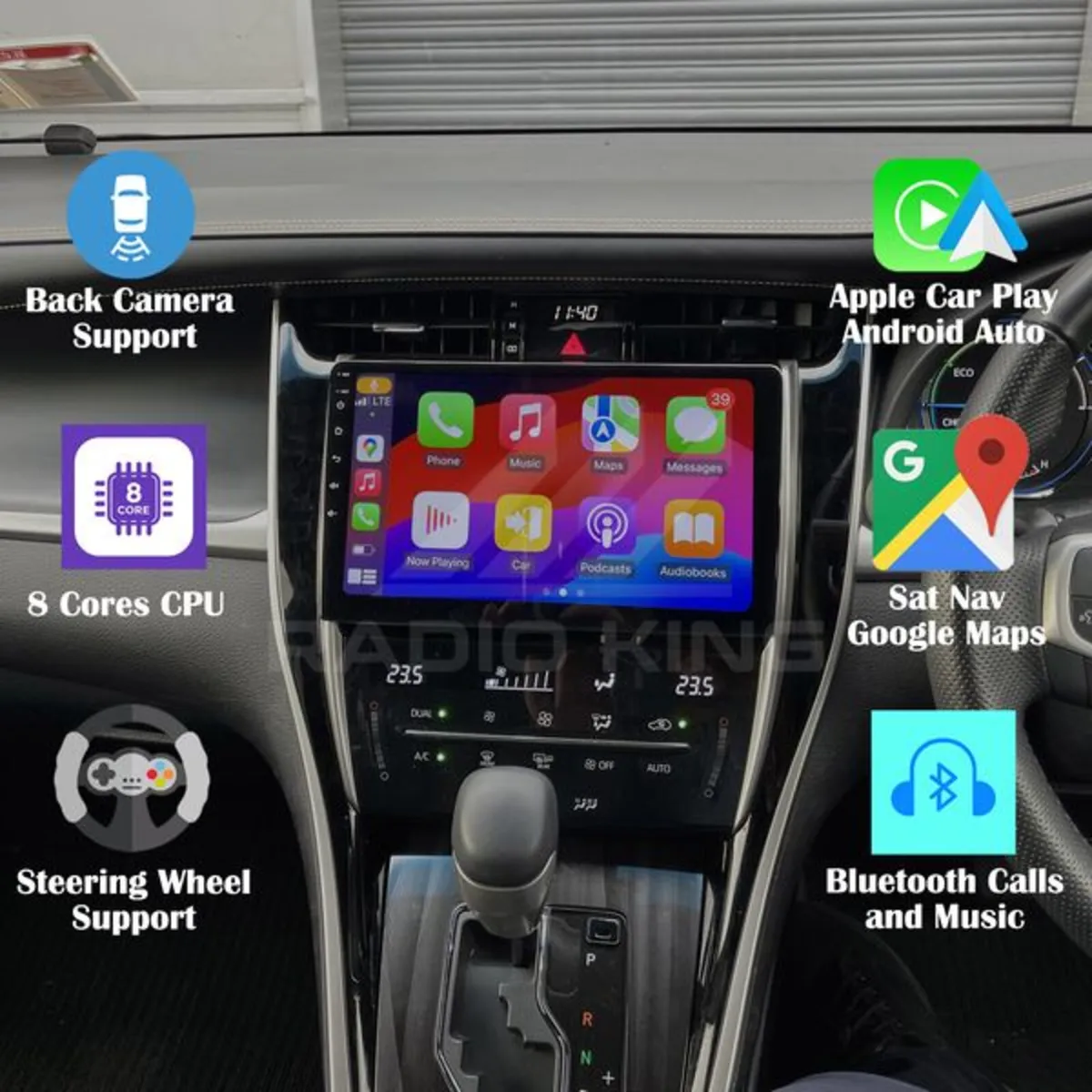 PREMIUM CARPLAY TOYOTA HARRIER ANDROID AUTO AUDIO - Image 1