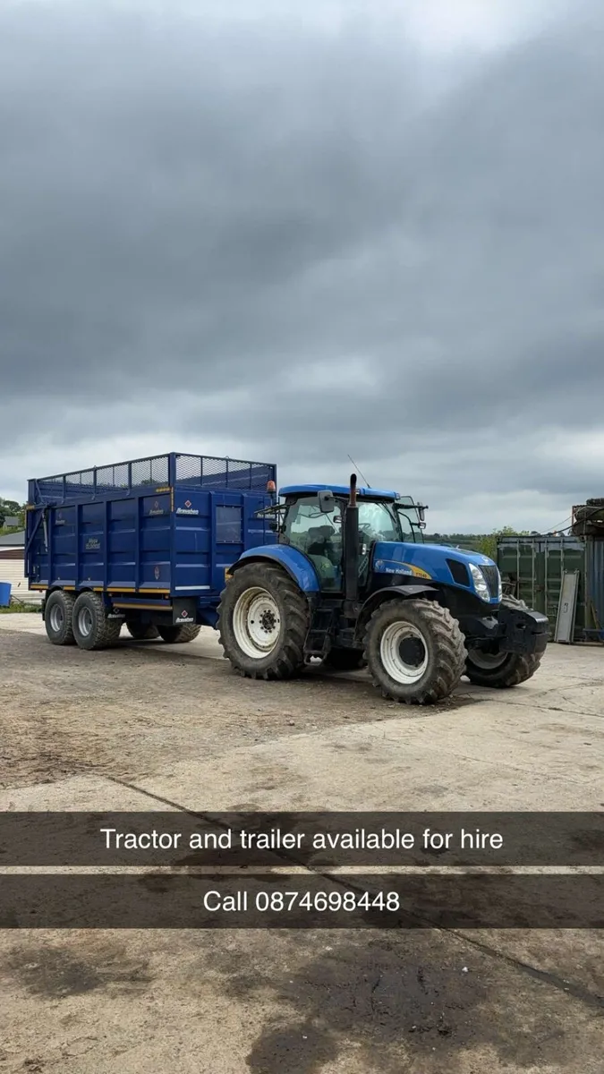 Tractor and driver available for hire - Image 3