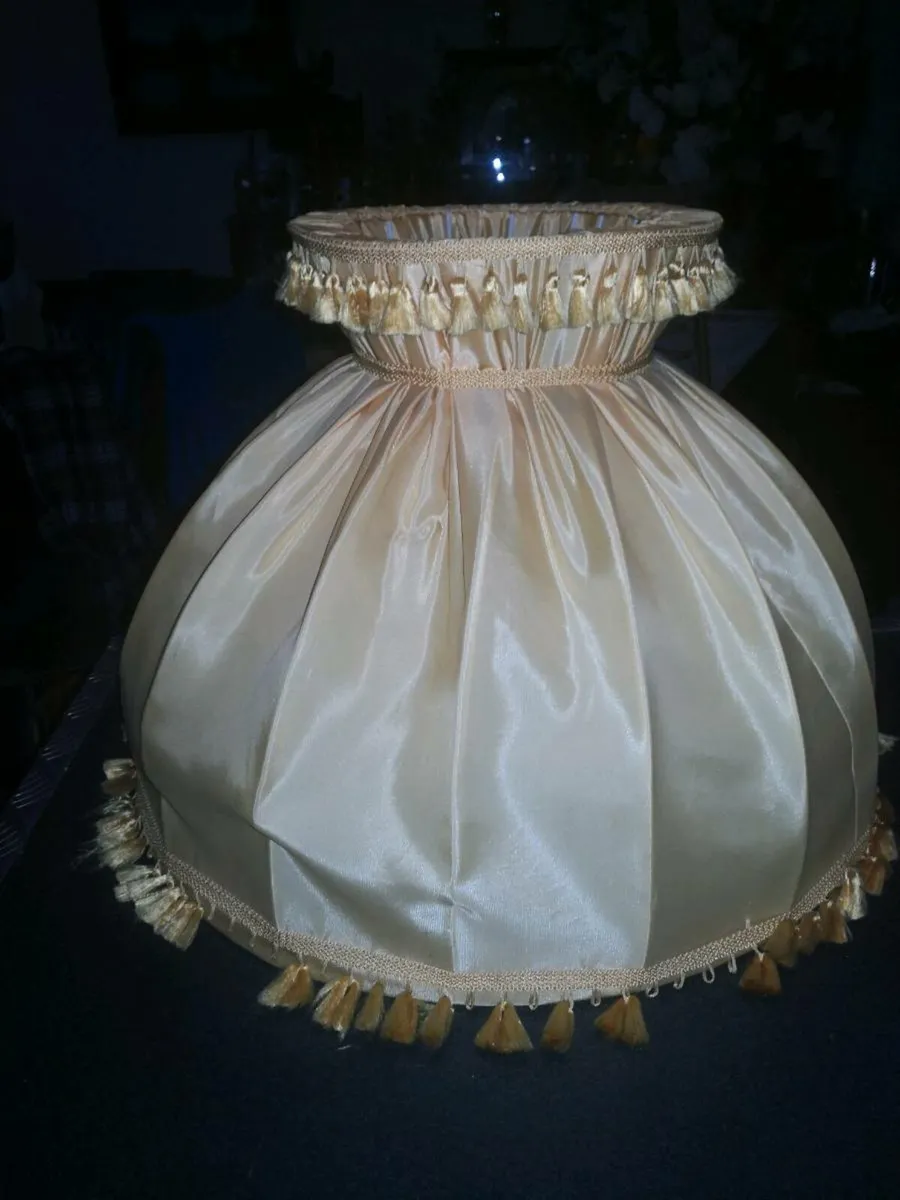 Large vintage lampshade 54cm