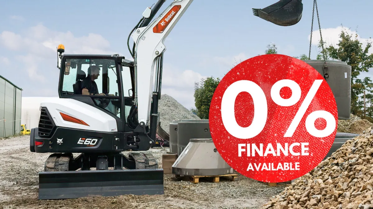 Bobcat E60 Excavator | 0% Finance Options - Image 1