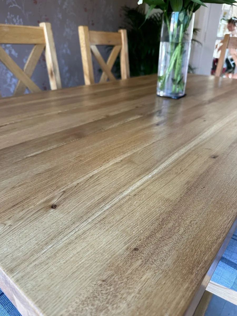 Oak kitchen table & 6 chairs/dining set for sale in Co. Down for €650