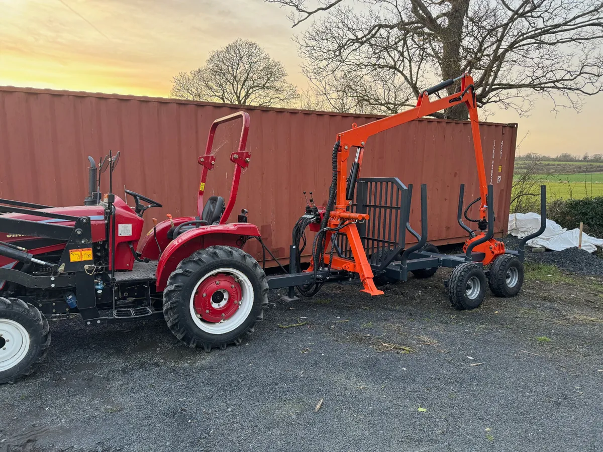 6 Ton Timber Trailer with Crane - Image 2